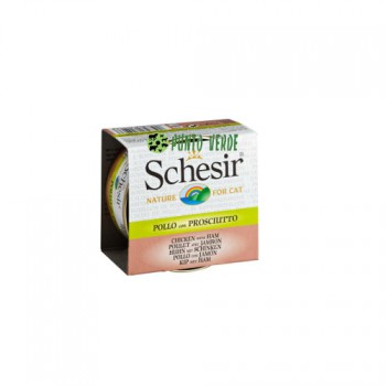 SCHESIR CAT BRODO POLLO CON PROSCIUTTO GR. 70